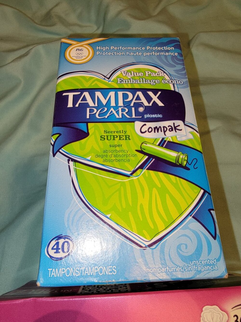 Playtex gentle glide 360° super 36 box tampons + Tampax Pearl Compak 40 - Picture 2 of 5